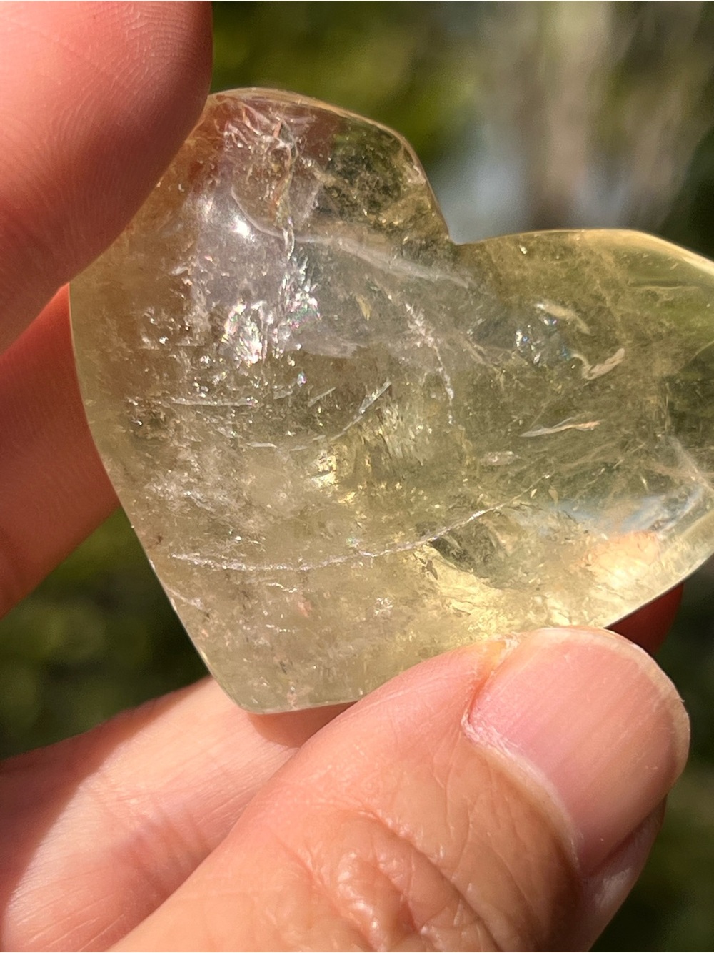 Citrine (11) heart with stand | Crystal